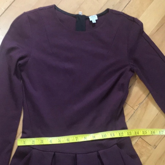 Wilfred Free Tartine Burgundy Fit And Flare Dress - Picture 12 of 16